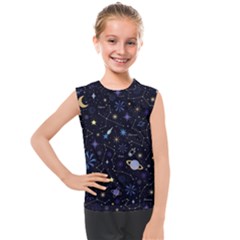 Starry Night  Space Constellations  Stars  Galaxy  Universe Graphic  Illustration Kids  Mesh Tank Top by Pakjumat