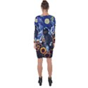 Starry Surreal Psychedelic Astronaut Space Asymmetric Cut-Out Shift Dress View2