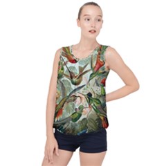 Humming Birds Trochilidae Bubble Hem Chiffon Tank Top by Pakjumat
