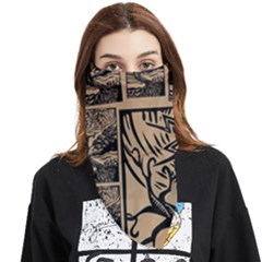 Artistic Psychedelic Face Covering Bandana (triangle) by Modalart
