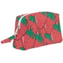 Texture Sweet Strawberry Dessert Food Summer Pattern Wristlet Pouch Bag (Large) View1