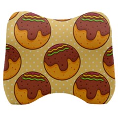 Takoyaki Food Seamless Pattern Velour Head Support Cushion by Sarkoni