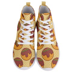 Takoyaki Food Seamless Pattern Men s Lightweight High Top Sneakers by Sarkoni