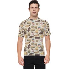 Junk Food Hipster Pattern Men s Short Sleeve Rash Guard by Sarkoni