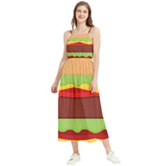 Cake Cute Burger Boho Sleeveless Summer Dress by Dutashop