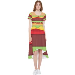 Cake Cute Burger High Low Boho Dress by Dutashop
