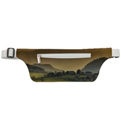 Mountains Village Trees Hills Active Waist Bag by Sarkoni