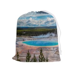 Mountains Trail Forest Yellowstone Drawstring Pouch (xl) by Sarkoni