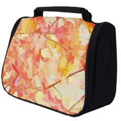 Monotype Art Pattern Leaves Colored Autumn Full Print Travel Pouch (big) by Amaryn4rt
