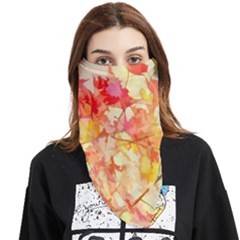 Monotype Art Pattern Leaves Colored Autumn Face Covering Bandana (triangle) by Amaryn4rt