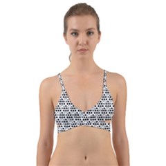 Seamless Honeycomb Pattern Wrap Around Bikini Top by Amaryn4rt