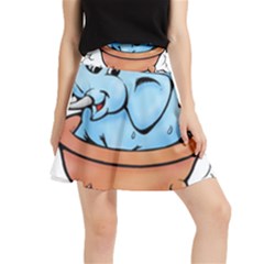 Elephant Bad Shower Waistband Skirt by Amaryn4rt