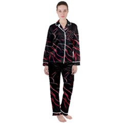 Pattern Design Abstract Background Women s Long Sleeve Satin Pajamas Set	 by Amaryn4rt