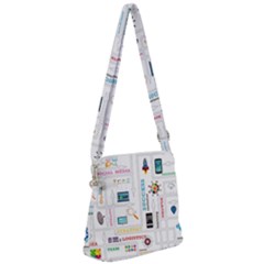 Illustrations Startup Business Organization Zipper Messenger Bag by Sarkoni