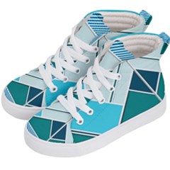 Logo Concept Banner Header Idea Kids  Hi-top Skate Sneakers by Amaryn4rt