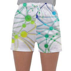 Network Connection Structure Knot Sleepwear Shorts by Amaryn4rt