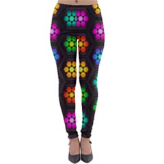 Pattern Background Colorful Design Lightweight Velour Leggings by Amaryn4rt
