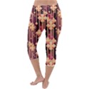 Seamless Pattern Lightweight Velour Capri Yoga Leggings View4