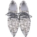 Structure Pattern Network Pointed Oxford Shoes View1