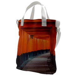 Architecture Art Bright Color Canvas Messenger Bag by Amaryn4rt