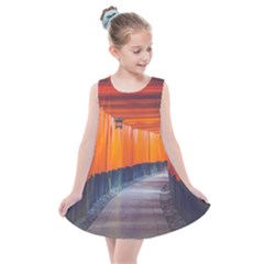 Architecture Art Bright Color Kids  Summer Dress by Amaryn4rt