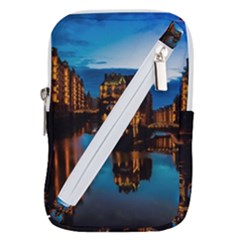 Hamburg City Blue Hour Night Belt Pouch Bag (large) by Amaryn4rt