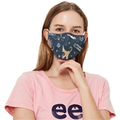 Space Theme Art Pattern Design Wallpaper Fitted Cloth Face Mask (adult) by Proyonanggan