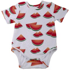 Summer Watermelon Pattern Baby Short Sleeve Bodysuit by Dutashop