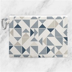 Geometric Triangle Modern Mosaic Canvas Cosmetic Bag (xl) by Amaryn4rt