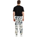 Geometric Triangle Modern Mosaic Men s Elastic Waist Pants View2