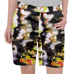 Canvas Acrylic Digital Design Art Women s Pocket Shorts by Amaryn4rt