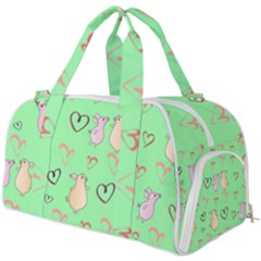 Pig Heart Digital Burner Gym Duffel Bag by Ravend