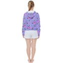 Flower Pink Pig Piggy Seamless Women s Tie Up Sweat View2