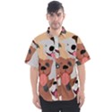 Dogs Pet Background Pack Terrier Men s Short Sleeve Shirt View1