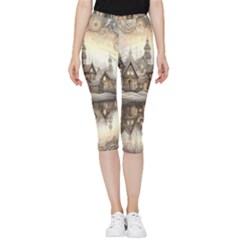 Building Landmark Inside Out Lightweight Velour Capri Leggings  by Ravend