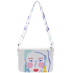 Art Womens Lovers Double Gusset Crossbody Bag by Ndabl3x