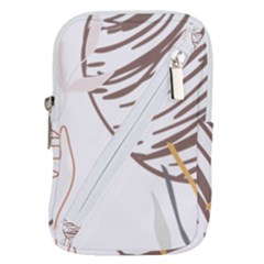 Abstract Hand Vine Lines Drawing Belt Pouch Bag (small) by Ndabl3x