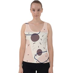 Stars Clouds Border Frame Velvet Tank Top by Grandong