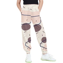 Doodles Abstract Boho Art Kids  Joggers by Grandong