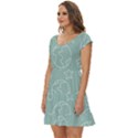 Board Chalk School Earth Book Short Sleeve Tiered Mini Dress View2