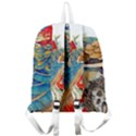 Birds Peacock Artistic Colorful Flower Painting Giant Full Print Backpack View2