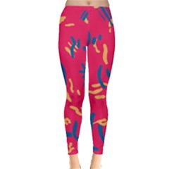 Pattern Booty Faces Everyday Leggings  by Ndabl3x