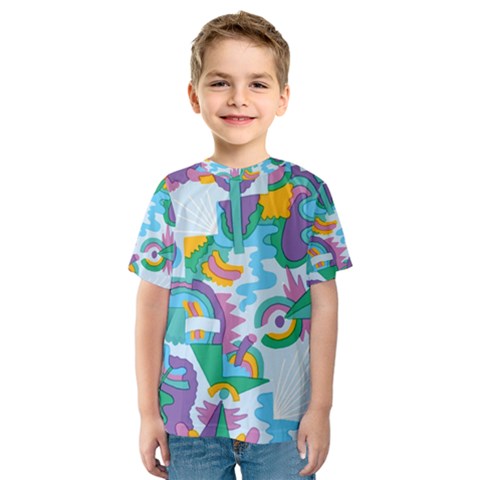 Pattern Hotdog Trap Kids  Sport Mesh T-shirt by Ndabl3x