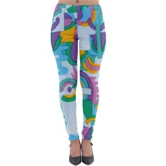 Pattern Hotdog Trap Lightweight Velour Leggings by Ndabl3x
