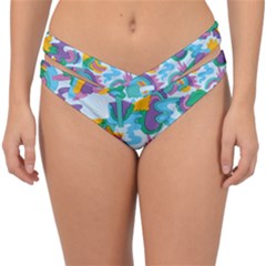 Pattern Hotdog Trap Double Strap Halter Bikini Bottoms by Ndabl3x