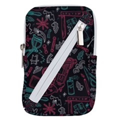 Abstract Pattern Belt Pouch Bag (small) by Ndabl3x