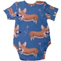 Corgi Patterns Baby Short Sleeve Bodysuit View2