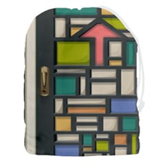 Door Stained Glass Stained Glass Drawstring Pouch (3xl) by Sarkoni