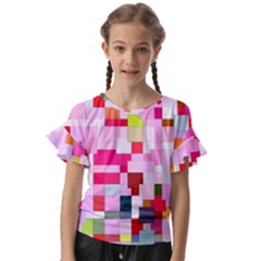 The Framework Paintings Square Kids  Cut Out Flutter Sleeves by Sarkoni