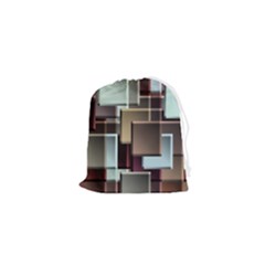 Texture Artwork Mural Murals Art Drawstring Pouch (xs) by Sarkoni